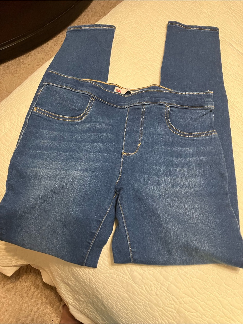 Levi's Girls Medium Blue Stretch Jeggings